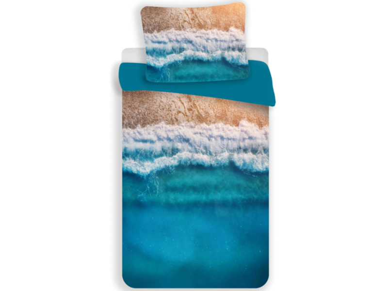 Beach Dekbedovertrek Tropical Holiday - Eenpersoons - 140  x 200 cm - Polyester