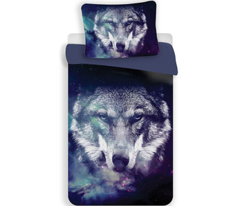 Animal Pictures Duvet cover Wolf 140 x 200 Polyester