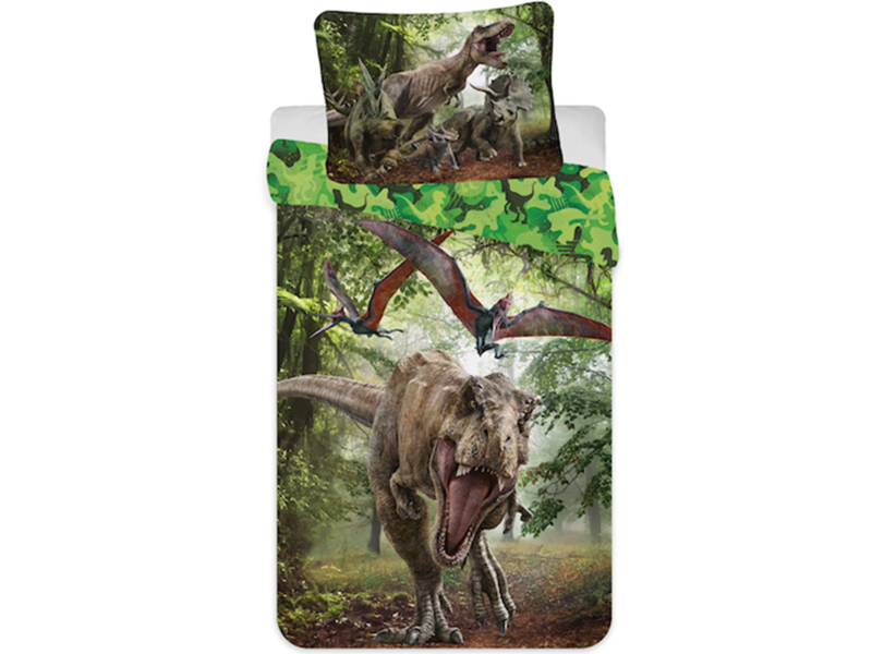 Jurassic World Bettbezug Forest - Single - 140 x 200 cm - Polyester