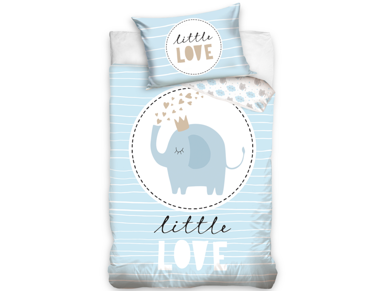 Animal Pictures BABY Bettbezug Elefant - 100 x 135 cm - Baumwolle