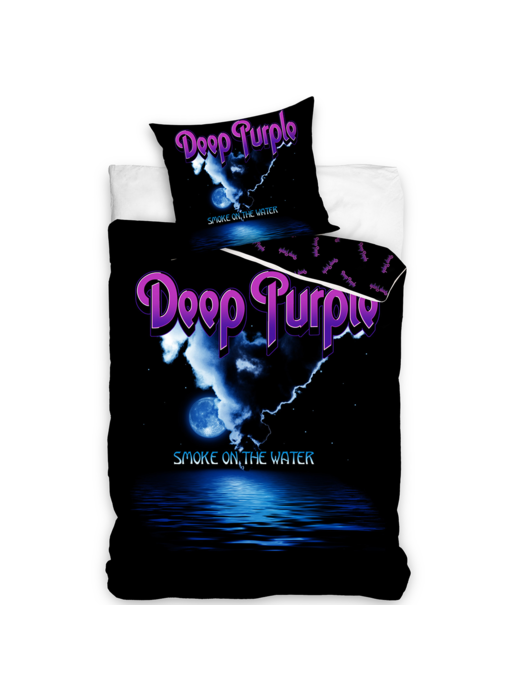 Deep Purple Duvet cover Smoke on the Water 140 x 200 Cotton