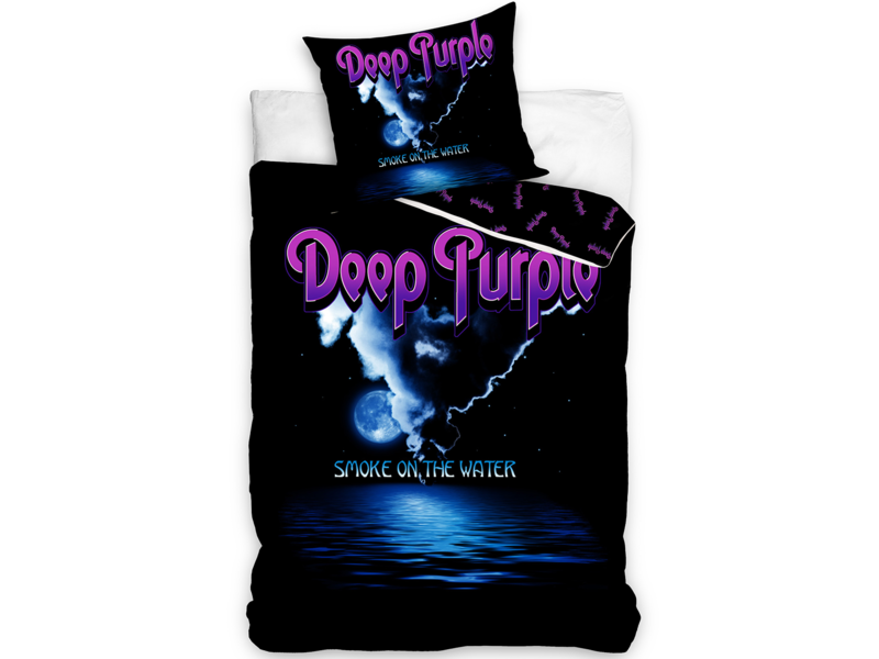 Deep Purple Bettbezug Smoke on the Water - Single - 140 x 200 cm - Baumwolle