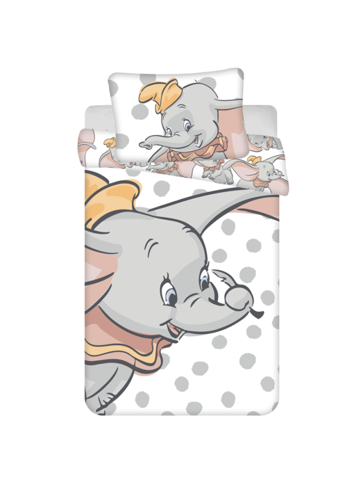 Disney Dumbo BABY Dekbedovertrek Dots 100 x 135 cm