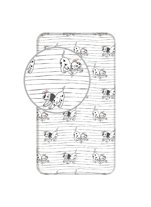 Disney 101 Dalmatiërs Drap housse Patch 90 x 200 cm Coton