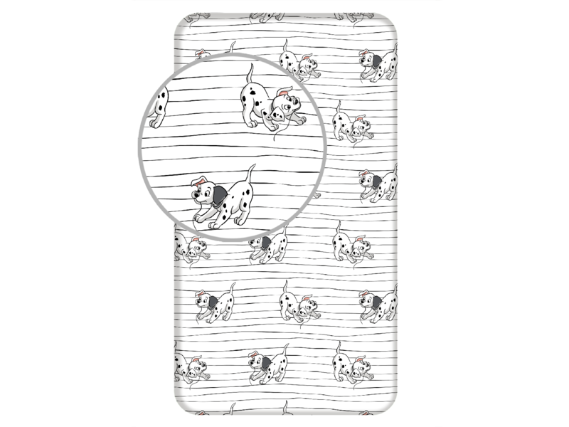 Disney 101 Dalmatiërs Drap housse Patch - Simple - 90 x 200 cm - Coton