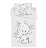 Animal Pictures BABY Bettbezug Elefant - 100 x 135 cm - Baumwolle