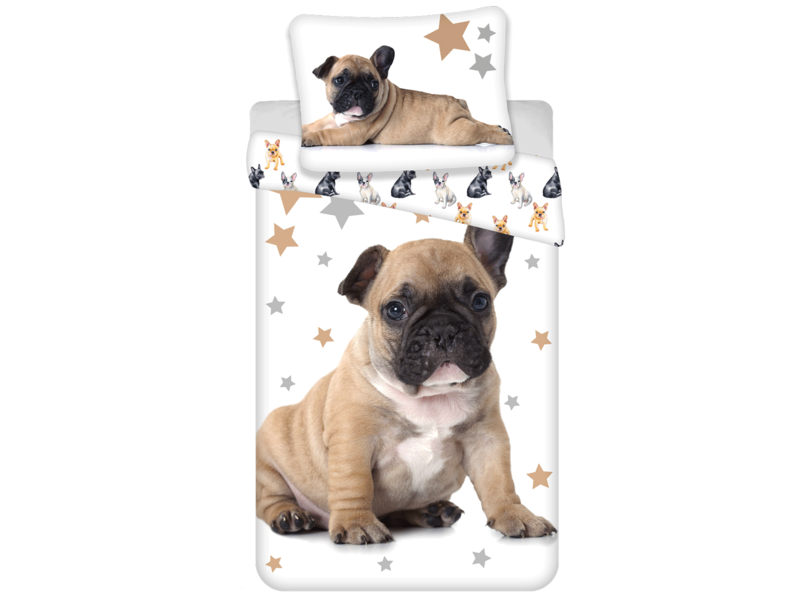 Animal Pictures Bettbezug Französische Bulldogge - Einzel - 140 x 200 cm - Baumwolle
