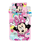 Disney Minnie Mouse BABY Bettbezug Rosa Schleife - 100 x 135 cm - Baumwolle