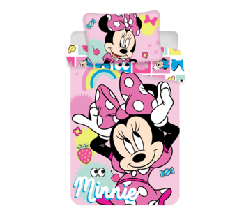 Disney Minnie Mouse BABY Dekbedovertrek Pink Bow 100 x 135 cm