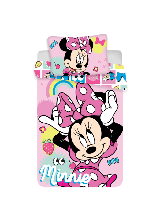 Disney Minnie Mouse BABY Bettbezug Rosa Schleife 100 x 135 cm