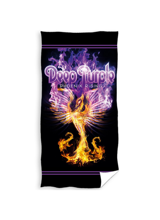 Deep Purple Beach Towel Phoenix Rising 70 x 140 Cotton