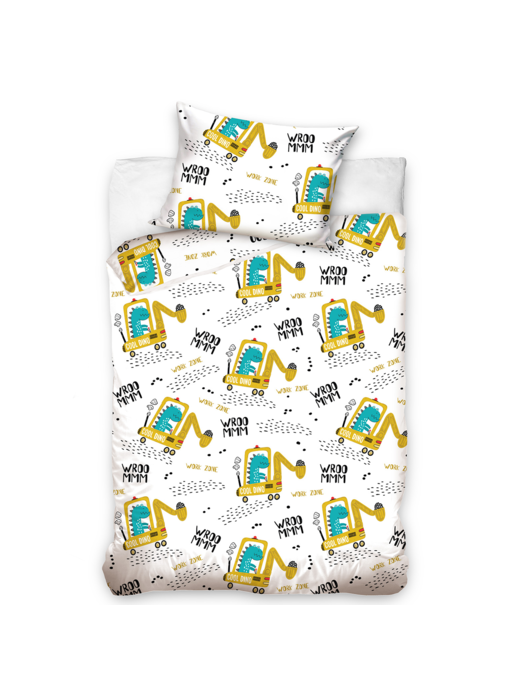 Dinosaurus BABY Duvet cover Vroommm! 100 x 135 cm