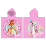 Barbie Poncho Einhorn - 55 x 115 cm - Baumwolle