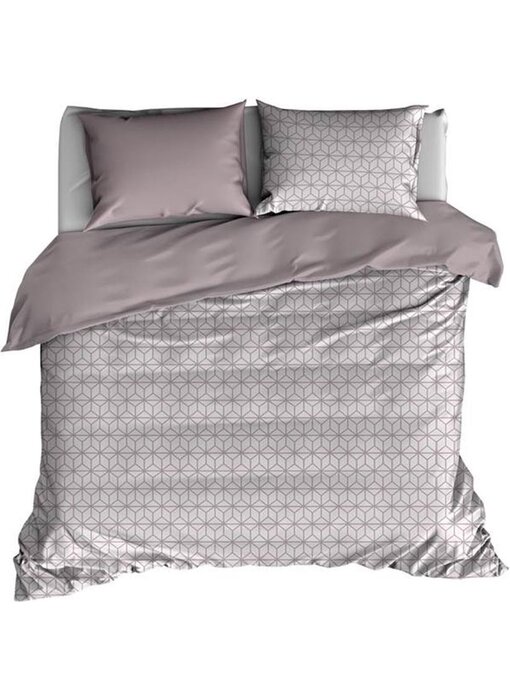 De Witte Lietaer Housse de couette gratte-ciel gris nuage 140x220cm