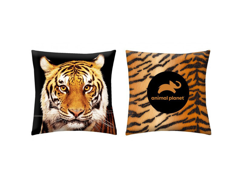 Animal Planet Coussin Tigre - 40 x 40 cm - Polyester