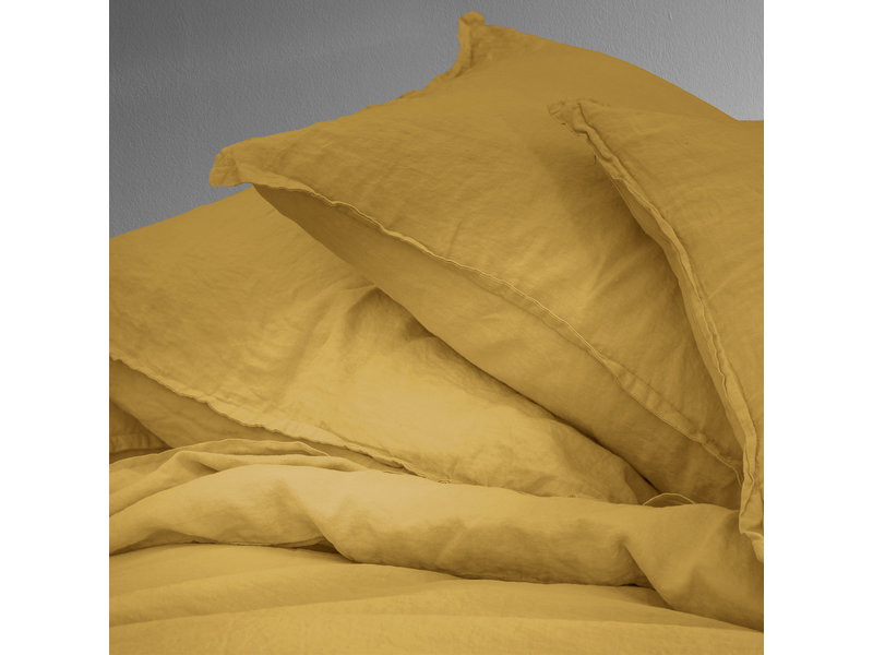 Matt & Rose Bettbezug Safran - Twin Jumeaux - 240 x 220 cm + 2x 65 x 65 - 100% Leinen