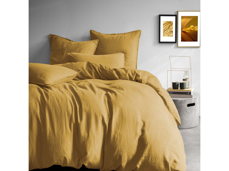 Matt & Rose Set Pillowcases Saffron - 65 x 65 cm - 100% Linen