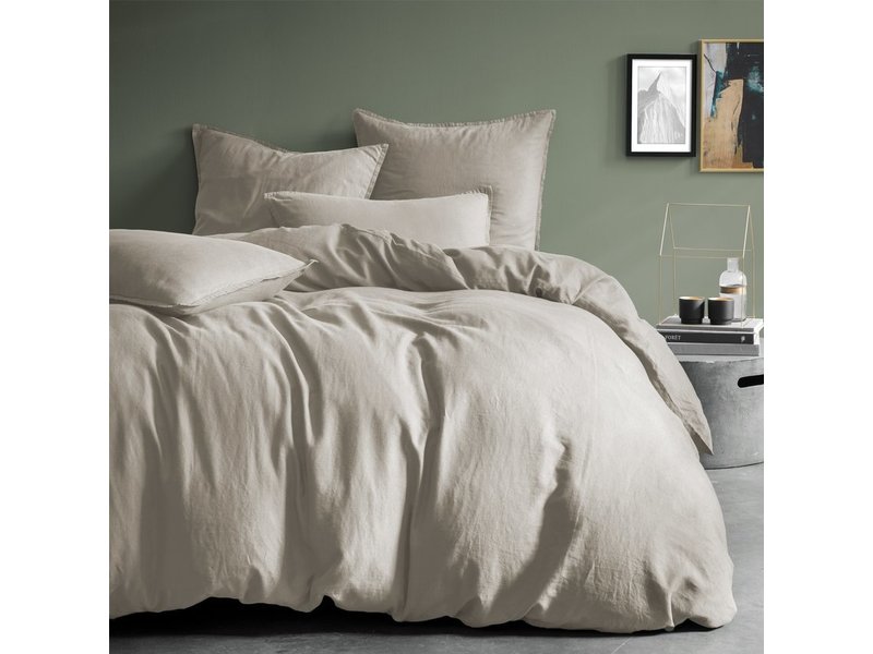 Matt & Rose Duvet cover Natural - Lits Jumeaux - 240 x 220 cm + 2x 50 x 70 - 100% Linen