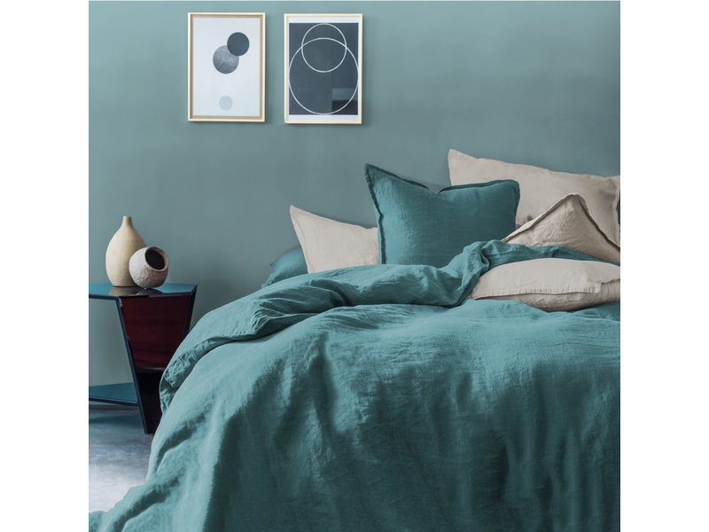 Matt & Rose Duvet cover Green - Lits Jumeaux - 240 x 220 cm, without pillowcases - 100% Linen