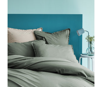 Matt & Rose Housse de couette Vert 240 x 220 ZS Coton Lavé