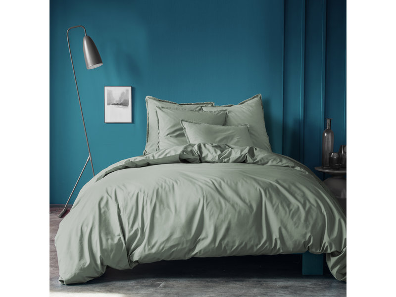 Matt & Rose Housse de couette Vert - Double - 200 x 200 cm, sans taies d'oreiller - Coton