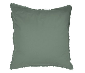 Matt & Rose Set Taies d'Oreiller Vert 65 x 65 cm Coton Lavé