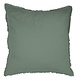 Set Taies d'Oreiller Vert 65 x 65 cm Coton Lavé