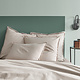Housse de couette Beige 200 x 200 ZS Coton Lavé
