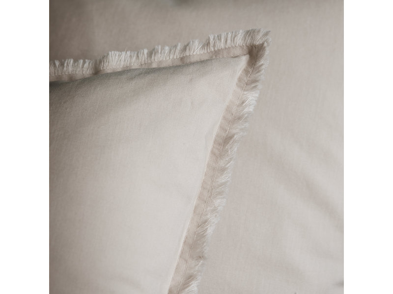 Matt & Rose Set Pillowcases Beige - 65 x 65 cm - Washed Cotton