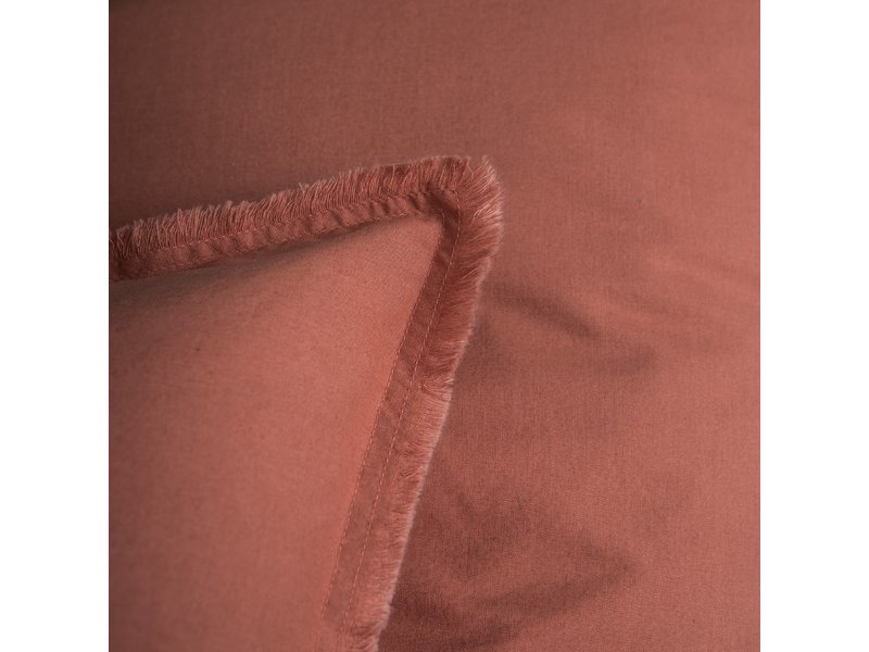 Matt & Rose Dekbedovertrek Terracotta - Hotelmaat - 260  x 240 cm, zonder kussenslopen - Katoen