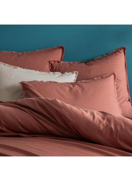 Matt & Rose Duvet cover Terracotta 200 x 200 ZS Washed Cotton