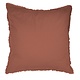 Parure Taies d'Oreiller Terre Cuite 65 x 65 cm Coton Lavé