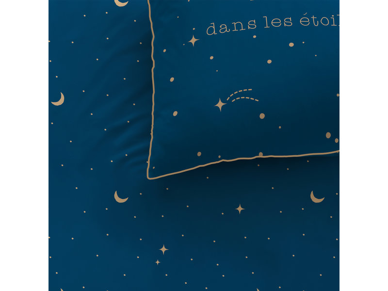 Matt & Rose Housse de couette Star Gaze - Simple - 140 x 200 cm - Coton