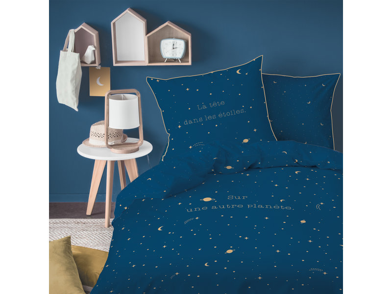 Matt & Rose Housse de couette Star Gaze - Simple - 140 x 200 cm - Coton