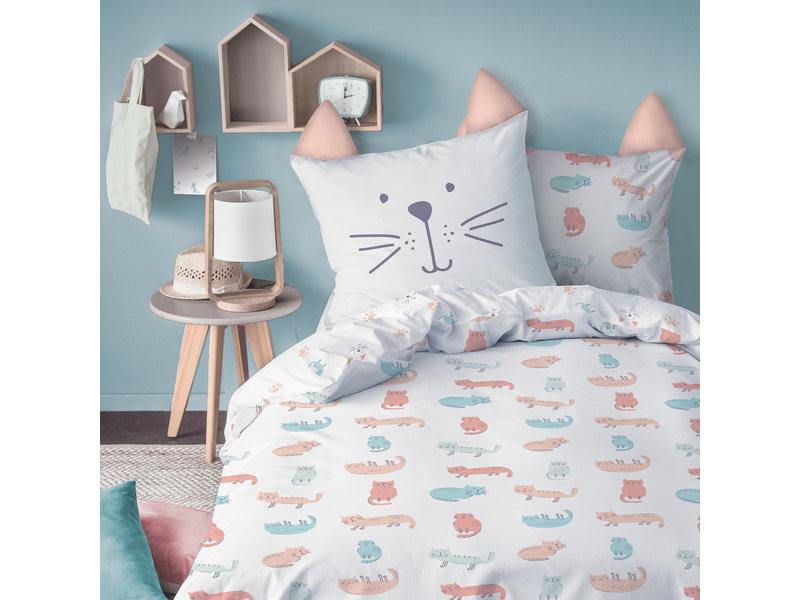 Matt & Rose Duvet cover Miaou - Single - 140 x 200 cm - Cotton