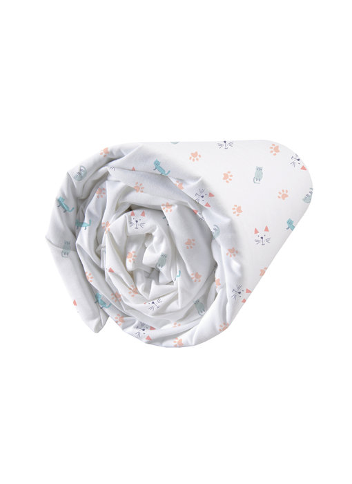 Matt & Rose Drap housse Miaou 90 x 200 cm Coton