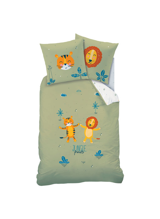 Matt & Rose Housse de couette Jungle Friends 140 x 200 Coton