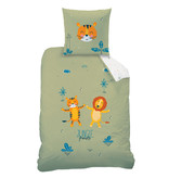 Matt & Rose Housse de couette Jungle Friends - Simple - 140 x 200 cm - Coton