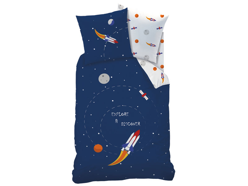 Matt & Rose Bettbezug Explore Space - Einzel - 140 x 200 cm - Baumwolle