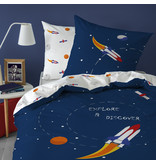 Matt & Rose Housse de couette Explore Space - Simple - 140 x 200 cm - Coton