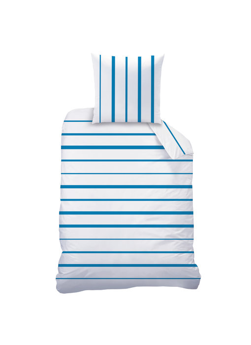 Matt & Rose Bettbezug Blue Stripes 140 x 200 Baumwolle