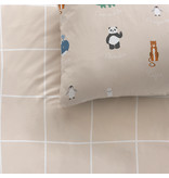 Matt & Rose Duvet cover Animaux du Monde - Single - 140 x 200 cm - Cotton