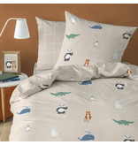 Matt & Rose Duvet cover Animaux du Monde - Single - 140 x 200 cm - Cotton