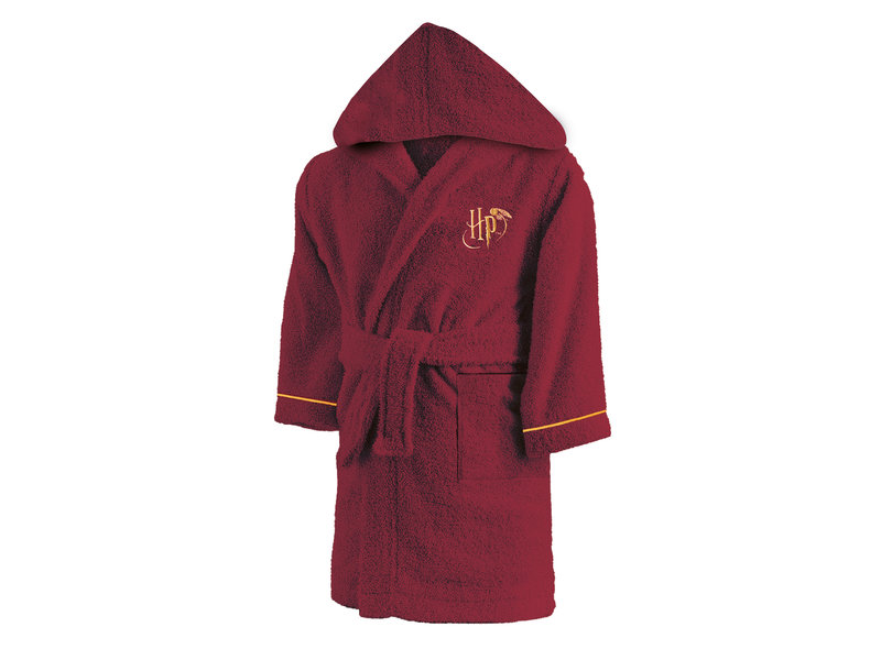 Harry Potter Bademantel Red Team - 6/8 Jahre - Unisex - Baumwolle