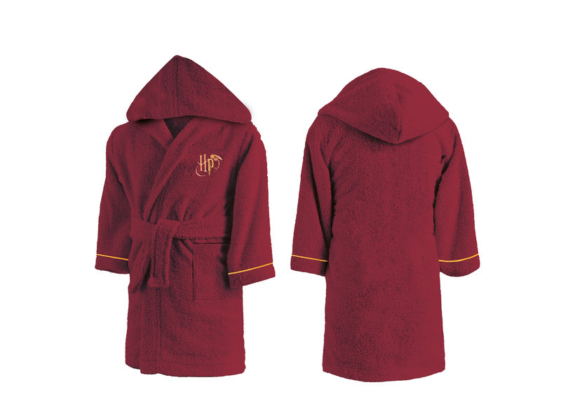 Harry Potter Bademantel Red Team - 6/8 Jahre - Unisex - Baumwolle