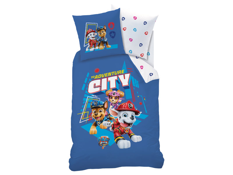 PAW Patrol Dekbedovertrek Adventure City - Eenpersoons - 140  x 200 cm - Katoen