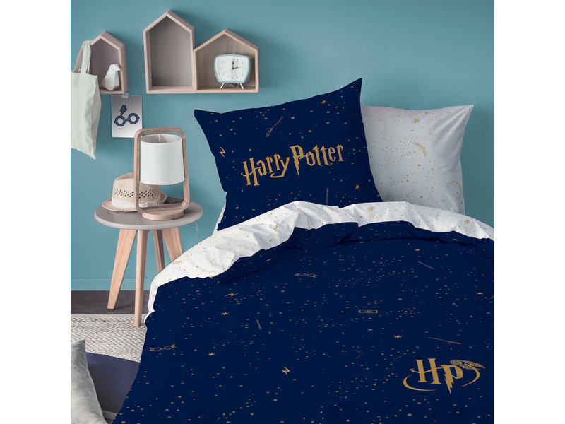 Harry Potter Dekbedovertrek Iconic - Eenpersoons - 140  x 200 cm - Katoen