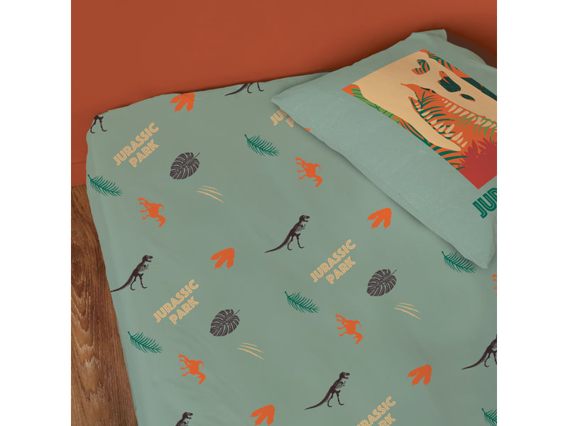 Jurassic World Fitted sheet Welcome - Single - 90 x 200 cm - Cotton