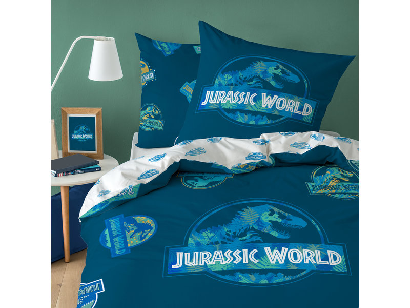 Jurassic World Duvet cover Badges - Single - 140 x 200 cm - Cotton