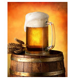 Bier Fleece blanket Beer mug - 120 x 150 cm - Polyester